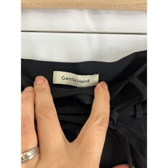 Gentle Heard Dress Pants Womens Size L Wool-Blend Wide-Straight-Leg - Picture 6 of 16